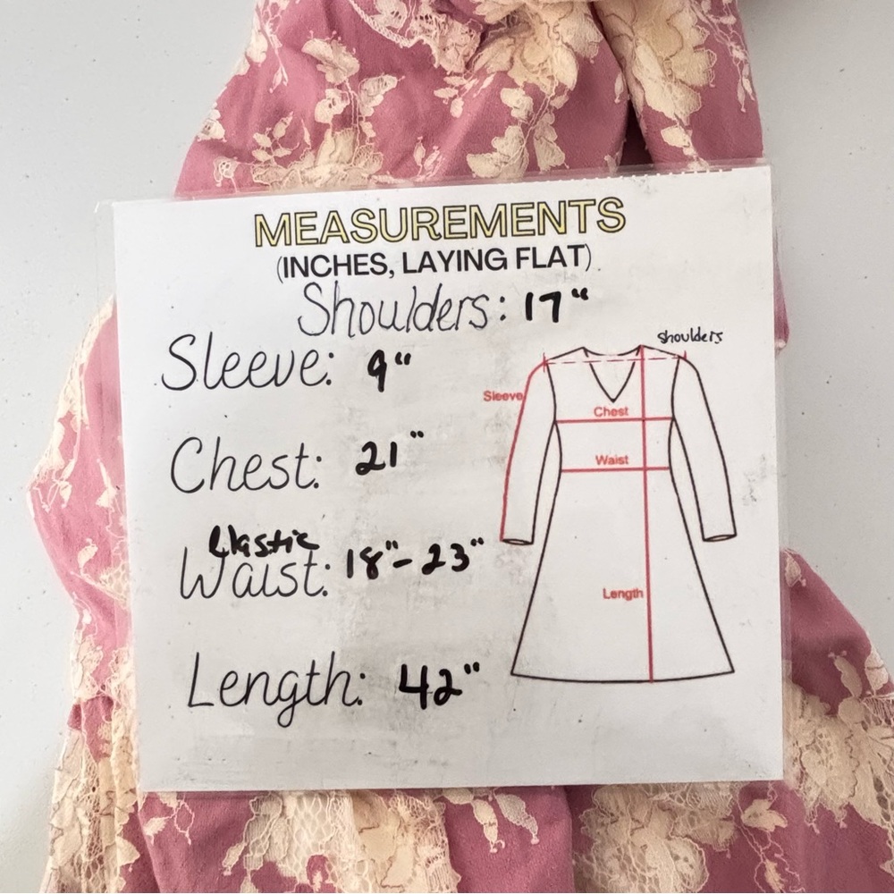 Torrid 1 Pink Cream Abstract Lace Mini Dress Babydoll Tiered Cottagecore Casual - Picture 4 of 14